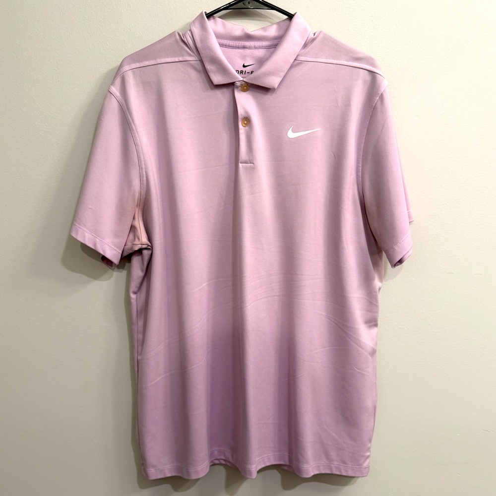 Nike - Dri-Fit Golf Polo - Pink - Large
